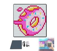 32 x 32 LED Bluetooth Pixel Art Digital Marco de fotos DIY App Controlado Luz de neón Reloj despertador para decoración de sala de juegos
