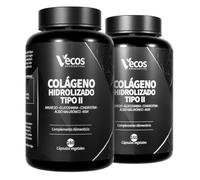 320 Cápsulas Colágeno Hidrolizado Tipo II - 160 Cápsulas Vegetales - Ayuda a Prevenir el Dolor y la Inflamación en las Articulaciones - Efecto Antiinflamatorio y Antioxidante