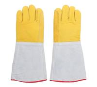 320 ℉ Guantes Protectores de Baja Temperatura, Guantes Criogénicos de Cuero Impermeables de Seguridad Guantes de Nitrógeno Líquido LN2 para Hielo Seco Almacenamiento en Frío de