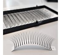 320 pestañas W para extensiones de pestañas, pestañas 3D en abanico para más volumen, W-Lashes para técnica de volumen, pestañas triples de seda pre-abanicadas (13 mm, C-Curl 0,15)