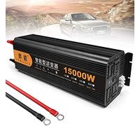 3200W 4000W 5000W 6000W 8000W 9000W 12000W 15000W inversor automático de onda sinusoidal pura DC 12V/24V a CA 220V convertidor de voltaje de alta eficiencia para camiones, barcos, camping, hogar, furgoneta (15000W, 24) V)