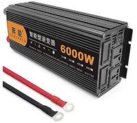3200W 4000W 5000W 6000W 8000W 9000W 12000W 15000W Inversor de onda sinusoidal pura DC 12V/24V a AC 220V Inversor de potencia de alta eficiencia para camiones, barcos, camping, hogar, furgoneta (12V, 600000 W)