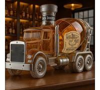 320ML Decantador Whisky Arte Escultura - Adornos 3D Para Decantador De Whisky De Camión Mezclador, Escultura De Botella De Vino De Whisky Para Coche Pequeño, Decantadores De Whisky(B)