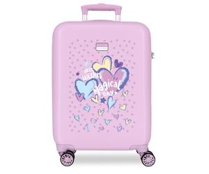 3211142 TROLLEY ABS 55CM. 4R. MOVOM BEST WISHES LILA
