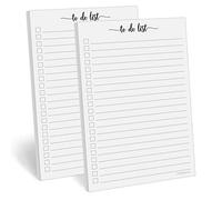 321Done To Do List Notepad - Pack of 2-50 Sheets (5.5" x 8.5") To-Do's Notepad Tear Off, Planning Memo Pad, Planner Checklist Organizing - Wide-Ruled