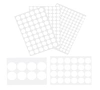322 unidades de cubiertas de tornillos autoadhesivas, color blanco, tapas redondas para tornillos en 12 mm, 15 mm, 21 mm, 30 mm, 50 mm, pegatinas para muebles para armarios, mesas y paredes, juego de