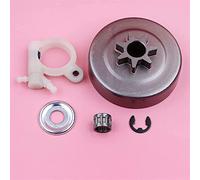 325 7 dientes embrague tambor ajuste para Stihl MS251 MS 251 lavadora E-clip bomba aceite motosierra repuesto repuesto embrague tambor