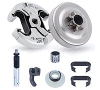 .325" 7T Tambor de embrague Kit para motosierra Husqvarna 340 345 350 Piezas de repuesto con cojinete de agujas, Bomba de aceite, Engranaje de tornillo, para 578097901, 503931801, 537110503