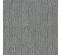 32609 - El Nuevo Libro De Diseño Papel Tapiz Geométrico Plata Gris Galerie