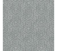 32610 - City Glam Hexagonal Geométrico Gris Oro Galerie Papel Tapiz