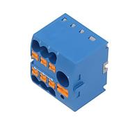 3273332 Conector: Bloque de distribución PTFIX 24A 450V para carril DIN azul ...