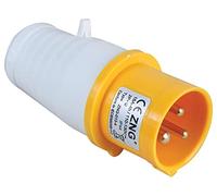 32A, 110V, enchufe CEE de montaje de cable, 2P+E, amarillo, IP44