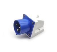 32A 3pin CEE Industrial 220V-250V 50/60Hz 2P+E 6h 2P+E IP44 IEC60309 Receptáculo de Pasador de Montaje en Superficie con Caja