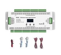 32CH ES32 Sensor PIR Controlador de Luz de Escalera Cuerpo Humano Interruptor Inductivo Infrarrojo Control de LáMPara de Escalera para un Solo Color