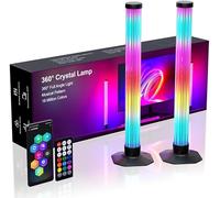 32CM 360 ° LED TV Light Bar con el modo de sincronización de música DIY Bluetooth Smart Control, 8 modos de colorido escena de la barra de luz para la decoración de la habitación, juegos, televisión