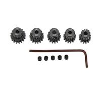 32DP 0.8M 3.175mm RC Motor Gear Set, 12T 13T 14T 15T 16T Engranaje de piñón para Traxxas, Acero al cromo molibdeno RC Motor de coche Engranaje de piñón con tornillos de máquina y