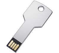 32GB Memoria USB Forma de Llave Pendrive Uflatek USB 2.0 Pen Drive Plata Memorias Flash Drive Creative Impermeable Pen USB Externo Data Stick para Regalo