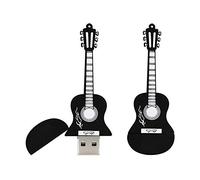 32GB Modelo de Guitarra Unidad Flash USB 3.0 Pen Drive Memoria USB Pendrive Memoria USB Stick Jump Drive Tamaño Compacto Disco Flash USB Unidad USB Stick USB 3.0 - Negro