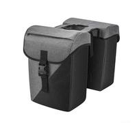 32L Bolsa de Alforja para Bicicleta, 46 x 27 x 13,5 cm, Doble Estante, Impermeable Bolsa de Equipaje de Ciclismo, Diseño Antideslizante Montado en Rack para Viajes y Ciclismo de Larga Distancia (Negro