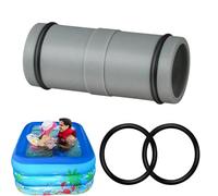 32mm Pool Hose Fitting, 1.25in Inflatable Pool Ĥose Straight Extension Fitting, T-Type Tee Ƒitting For Filter Pump, Universâl Replacement Connector Ƒor Any Brand Poõl Puмp, 1 Fitťing