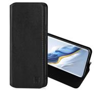 32nd Classic Series 2.0 - Funda Tipo Libro de Piel Real para Honor Magic 6 Pro, Carcasa de Cuero con Bloqueo RFID Ranura Tarjetas, Cierre Magnetico y Soporte Integrado - Negro