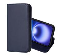 32nd Classic Series 2.0 - Funda Tipo Libro de Piel Real para iPhone 16 (6.1"), Carcasa de Cuero con Bloqueo RFID Ranura Tarjetas, Cierre Magnetico y Soporte Integrado - Azul Marino