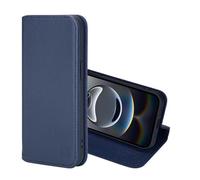 32nd Classic Series 2.0 - Funda Tipo Libro de Piel Real para iPhone 16e, Carcasa de Cuero con Bloqueo RFID Ranura Tarjetas, Cierre Magnetico y Soporte Integrado - Azul Marino