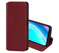 32nd Classic Series 2.0 - Funda Tipo Libro de Piel Real para OnePlus Nord CE 2 Lite 5G, Carcasa de Cuero Premium diseñada con Cartera, Cierre Magnetico y Soporte Integrado - Borgoña