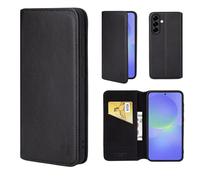 32nd Classic Series 2.0 - Funda Tipo Libro de Piel Real para Samsung Galaxy A36 5G / Galaxy A56 5G, Carcasa de Cuero con Bloqueo RFID Ranura Tarjetas, Cierre Magnetico y Soporte Integrado - Negro
