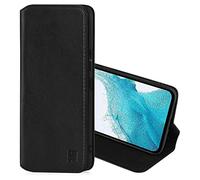32nd Classic Series 2.0 - Funda Tipo Libro de Piel Real para Samsung Galaxy A54 5G (2023), Carcasa de Cuero con Bloqueo RFID Ranura Tarjetas, Cierre Magnetico y Soporte Integrado - Negro