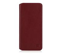 32nd Classic Series 2.0 - Funda Tipo Libro de Piel Real para Samsung Galaxy S20 Ultra, Carcasa de Cuero Premium diseñada con Cartera, Cierre Magnetico y Soporte Integrado - Borgoña