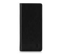 32nd Classic Series 2.0 - Funda Tipo Libro de Piel Real para Sony Xperia 10 II (2020), Carcasa de Cuero Premium diseñada con Cartera, Cierre Magnetico y Soporte Integrado - Negro