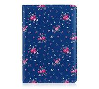 32nd Floral Series - Funda de Piel sintética con Tapa para iPad Mini 1, 2 y 3, diseño Floral, Color Rosa