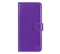 32nd Funda Flip Carcasa de Piel Tipo Billetera para Motorola Moto G50 con Tapa y Cierre Magnético y Tarjetero - Morado
