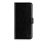 32nd Funda Flip Carcasa de Piel Tipo Billetera para Nokia 2.2 (2019) con Tapa y Cierre Magnético y Tarjetero - Negro