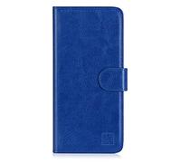 32nd Funda Flip Carcasa de Piel Tipo Billetera para Samsung Galaxy A51 (2020) con Tapa y Cierre Magnético y Tarjetero - Azul