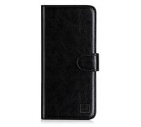 32nd Funda Flip Carcasa de Piel Tipo Billetera para Samsung Galaxy A90 (5G) con Tapa y Cierre Magnético y Tarjetero - Negro