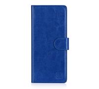 32nd Funda Flip Carcasa de Piel Tipo Billetera para Sony Xperia 5 (2019) con Tapa y Cierre Magnético y Tarjetero - Azul