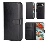 32nd Funda Tipo Libro de Piel Sintetica Flip para Google Pixel 10 Pro XL, Carcasa con Bloqueo RFID Ranuras Tarjetas, Cartera, Cierre Magnetico y Soporte Integrado - Negro