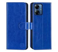 32nd Funda Tipo Libro de Piel Sintetica Flip para Motorola Moto G14, Carcasa con Bloqueo RFID Ranuras Tarjetas, Cartera, Cierre Magnetico y Soporte Integrado - Azul