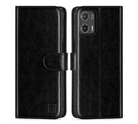 32nd Funda Tipo Libro de Piel Sintetica Flip para Motorola Moto G73, Carcasa con Bloqueo RFID Ranuras Tarjetas, Cartera, Cierre Magnetico y Soporte Integrado - Negro