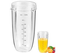 32OZ - Vaso para exprimidor compatible con batidora eléctrica NutriBullet 900 W/600 W, piezas de repuesto