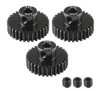 32P 30T Pinion Gear 5mm Bore Hardened Steel, RC Motor Gear for Car Truck Buggies, 32 Pitch Gear for 1/8 1/10 Scale RC Brushless Motor for Traxxas Maxx for NEMA for Arrma 3S/4S/6S High Speed Upgrade