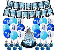 32PCS Corpse Birthday Decorations Cumpleaños Fiesta Temática,Bride Feliz Cumpleaños Pancartas Fiesta Decoraciones Fiestas Suministros Para Corpse,Banner Adornos Para Cupcakes