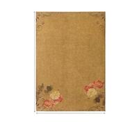 32pcs Vintage Writing Paper Old Parchment Design Kraft For Invitations Gift Decorations Holiday Event Party Supplies A5(Color 2)