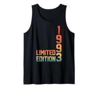 32th Birthday Gifts Men Women 32 Years Old Vintage 1993 Camiseta sin Mangas