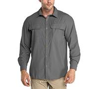 33,000ft Camiseta Deportiva para Hombre, Camiseta Transpirable de Secado Rápido para Exteriores, Protección UV 50+, Adecuada para Senderismo y Pesca en Todas Las Estaciones, Gris Tormenta 2XL