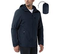 33,000ft Chubasquero para hombre, impermeable, chaqueta ligera para el tiempo libre, cortavientos, para bicicleta, con capucha, Juwel azul., XL