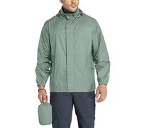33,000ft Chubasquero para hombre, ligero, impermeable, plegable, con capucha, para bicicleta, cortavientos, camping, exterior, iceberg verde, XL