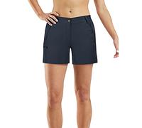 33,000ft Pantalones Cortos de Senderismo para Mujer, Deporte Bermudas Ligeras y Transpirables de Secado Rápido para Mujer, UPF50 + Pantalones Protectores para Caminar y Viajes(Gris Oscuro,38)